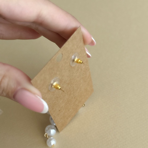 Pearl Drop Earrings N1761 - Picture 4 of 4